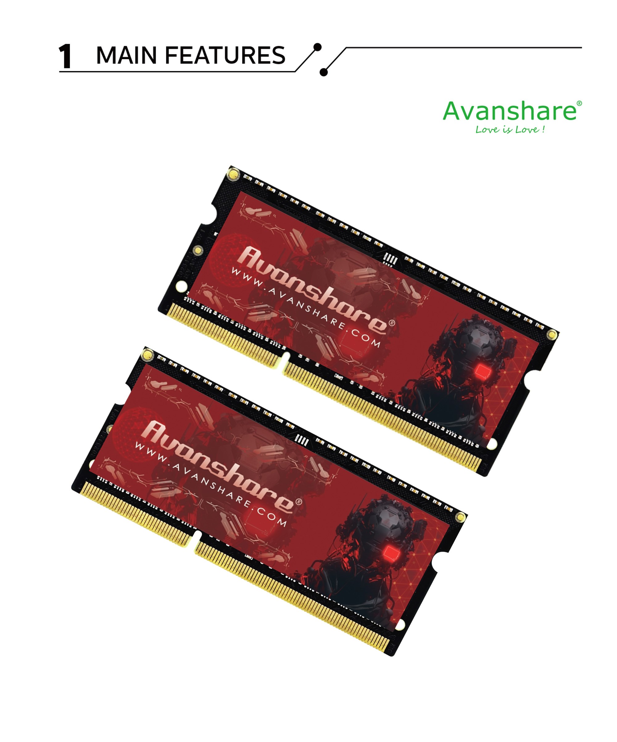 Ddr5 Sodimm - Mémoire RAM Avanshare DDR5 DDR4 DDR3