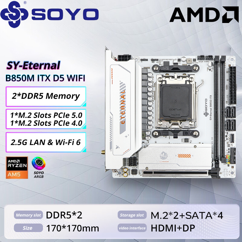 Ddr5 Rgb Ram - SOYO B850M ARGB carte mère WIFI6