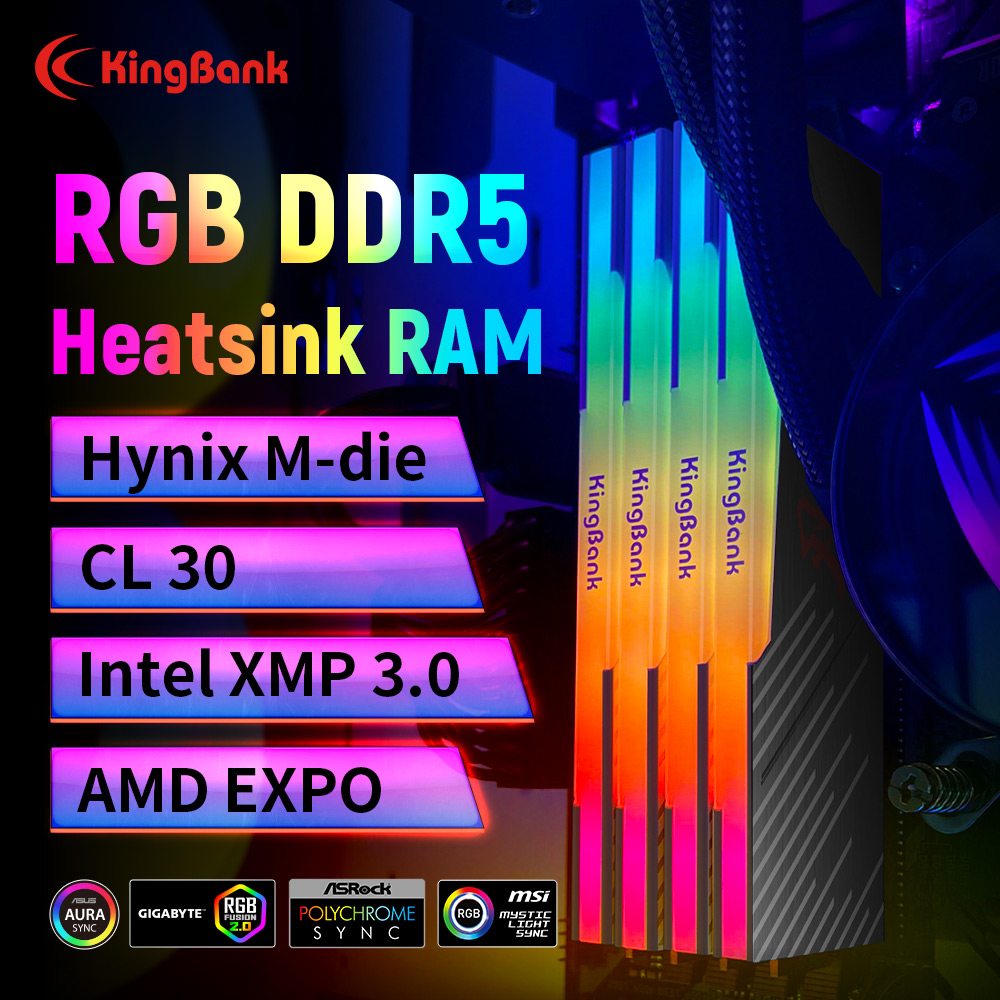 KingBank KRRB DDR5 RGB Série S - Ddr5 16Gb 6000Mhz avis et prix