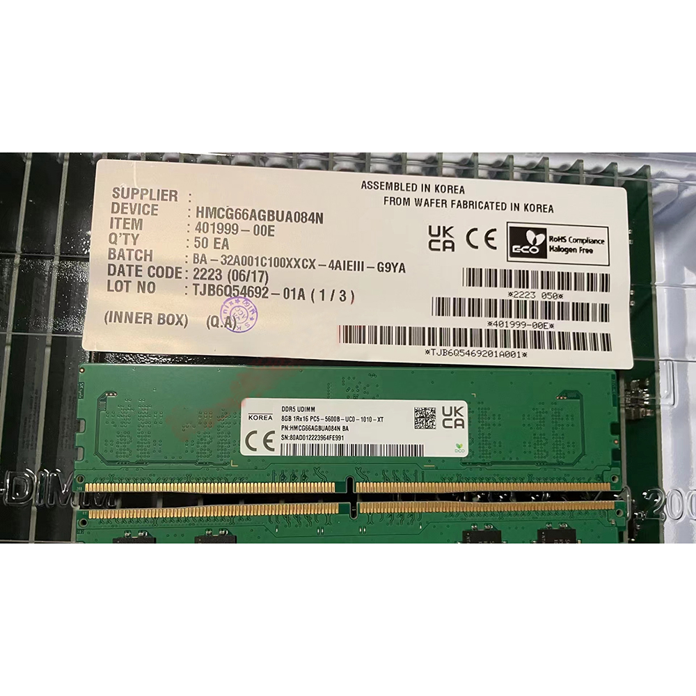 1 pièce HMCG66AGBUA084N RAM 8  - Ddr5 8Gb avis et prix